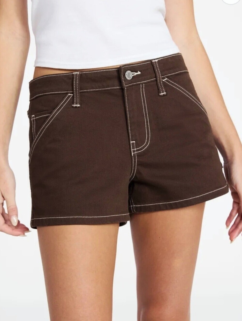 New women's size 6 Carpenter Denim Shorts, 2.5'' Inseam, summer hot sexy shorts